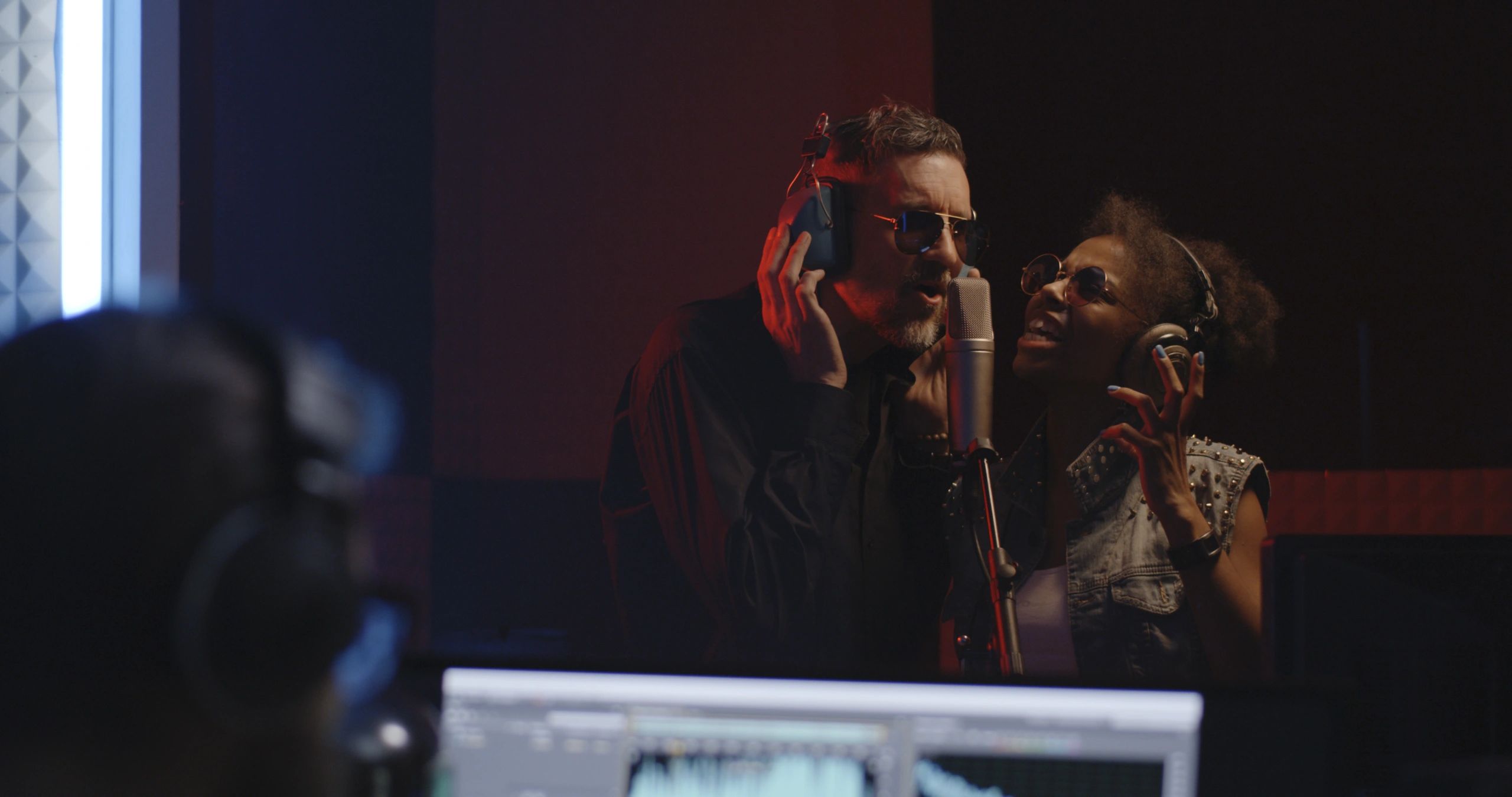 Studio session for new release